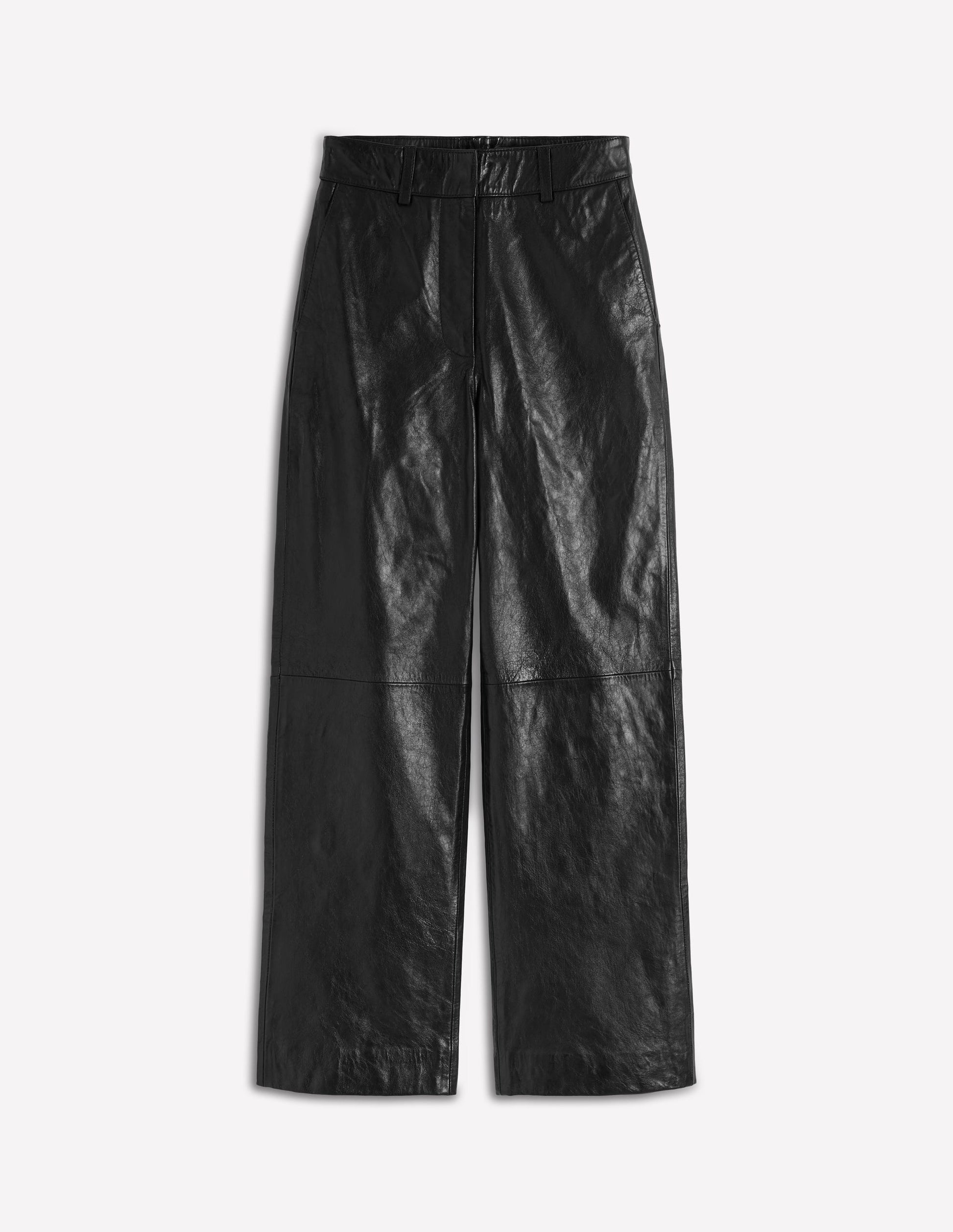Canonbury Leather Trousers-BLACK-5