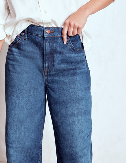 Full Length Barrel Leg Jeans-Dark Vintage-6