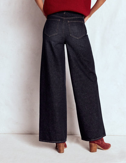 Relaxed Wide Leg  Jeans-Indigo-3