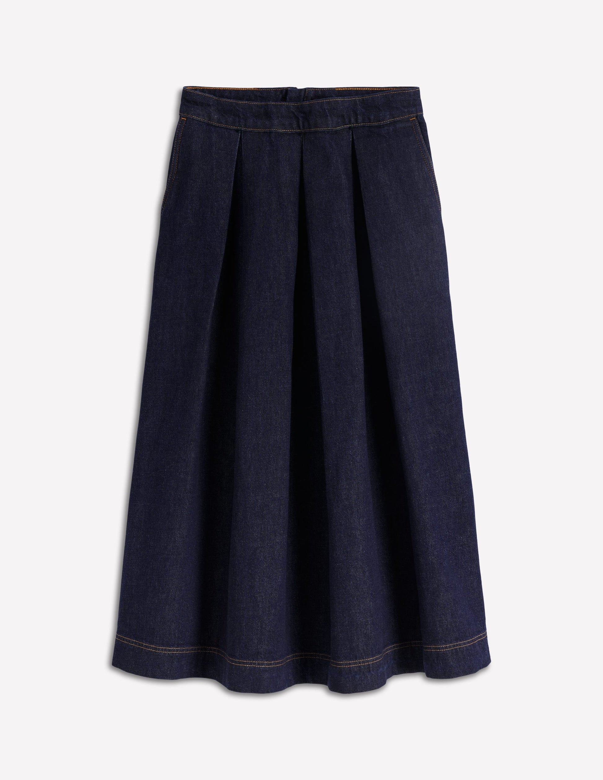 Verity Denim Midi Skirt-Indigo-2