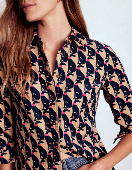 Sienna Cord Shirt-Safari, Cosy Greyhound
