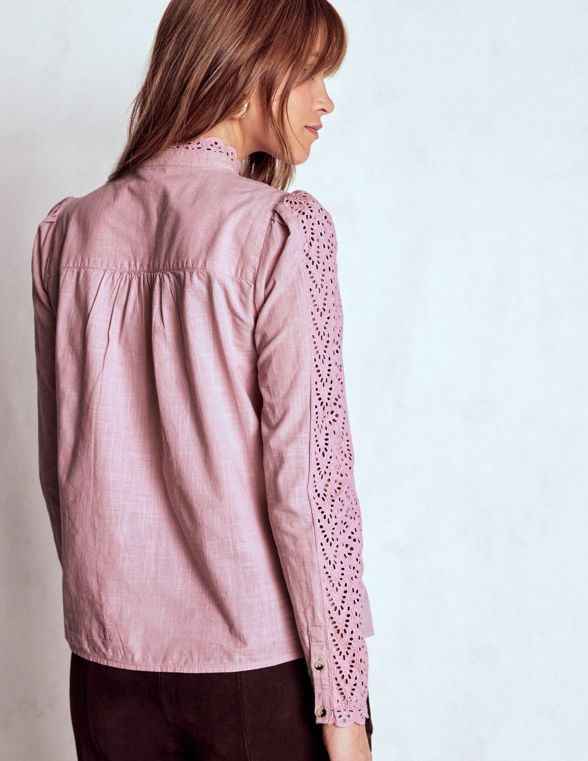 Savannah Broderie Top-Iris Pink - Image 3