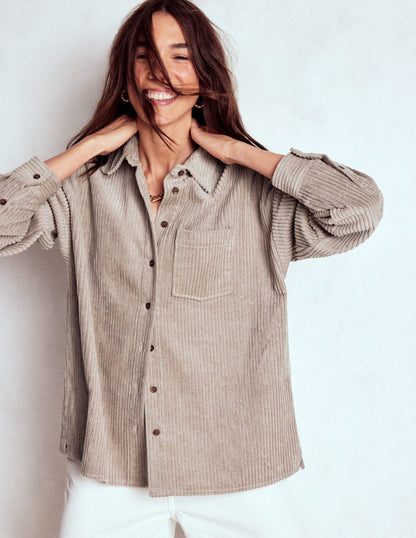 Cord Overshirt-Nutmeg-4