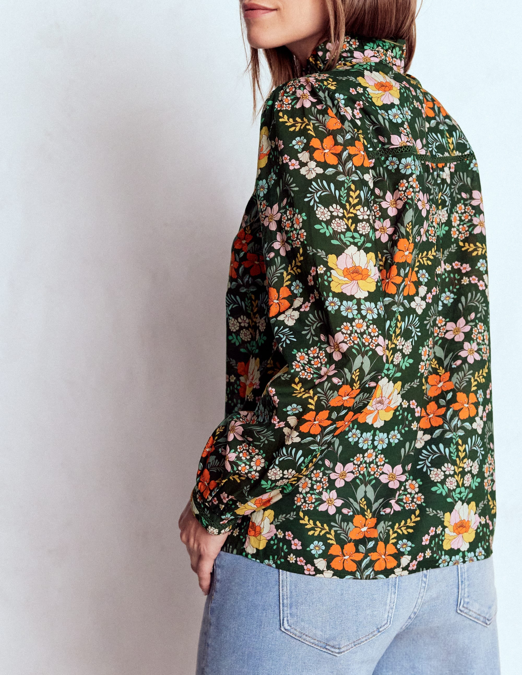 Helena Cotton Top-Forest, Flourishing Garden - Image 3