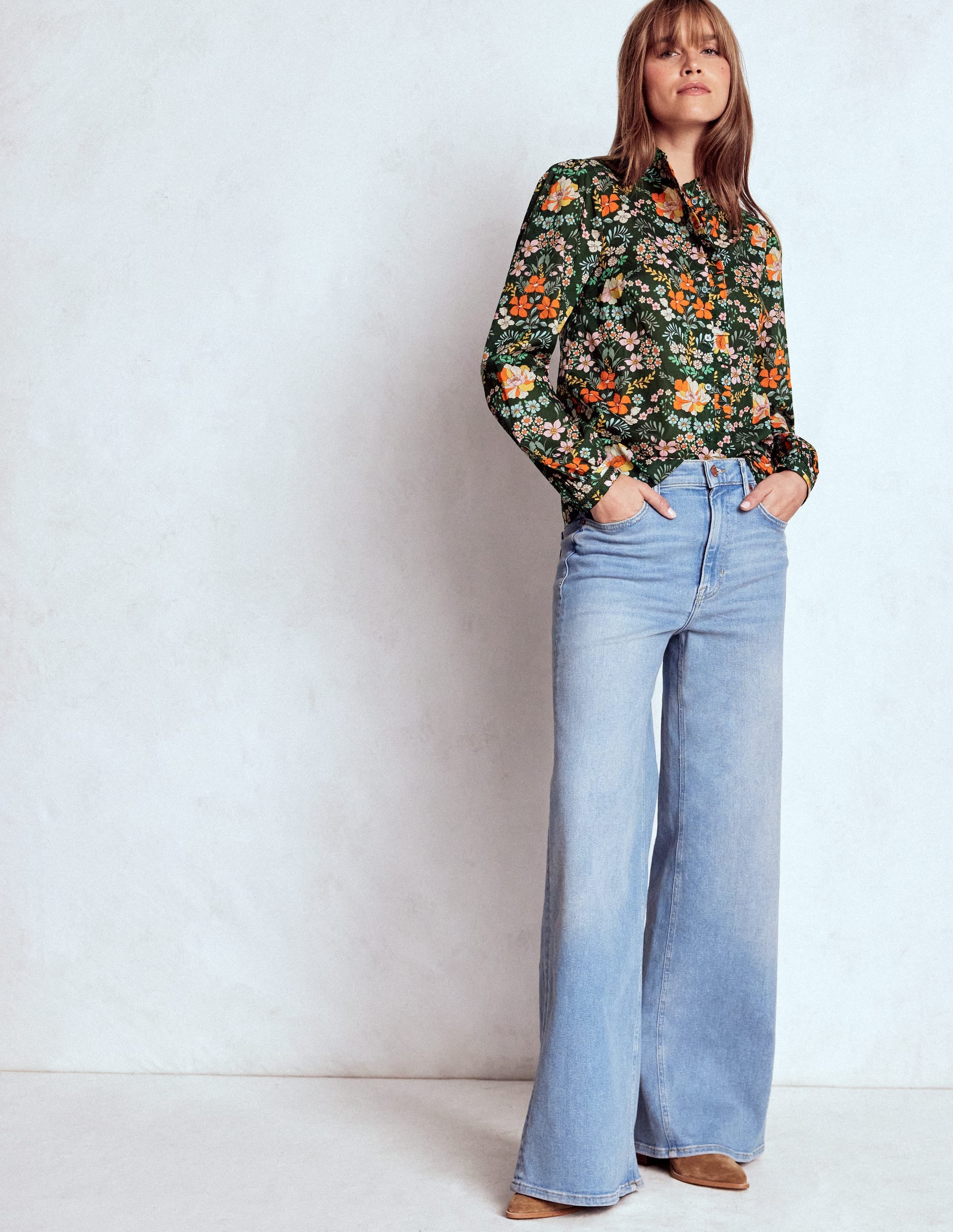 Helena Cotton Top-Forest, Flourishing Garden - Image 4