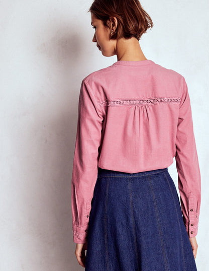 Victoria Cord Shirt-Blushing Rose-3