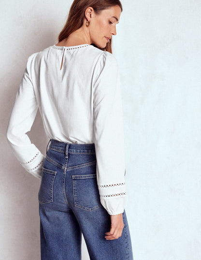 Flo Trim Detail Top-White-3