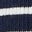 Collared Button Through Top-Navy and Ivory Stripe