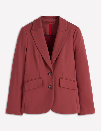 Marylebone Ponte Blazer-Chestnut-6