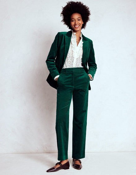 Stamford Cord Blazer-Fern