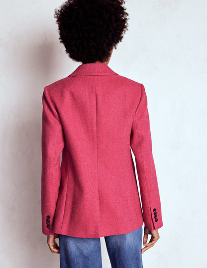 Stamford Wool-Blend Blazer-Red and Pink Wide Herringbone-4