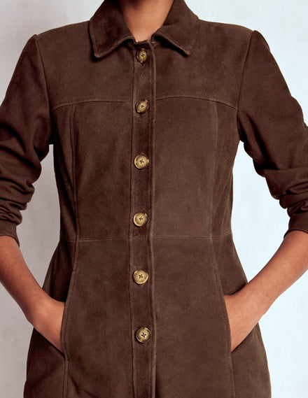 Suede Jacket-Dark Chocolate