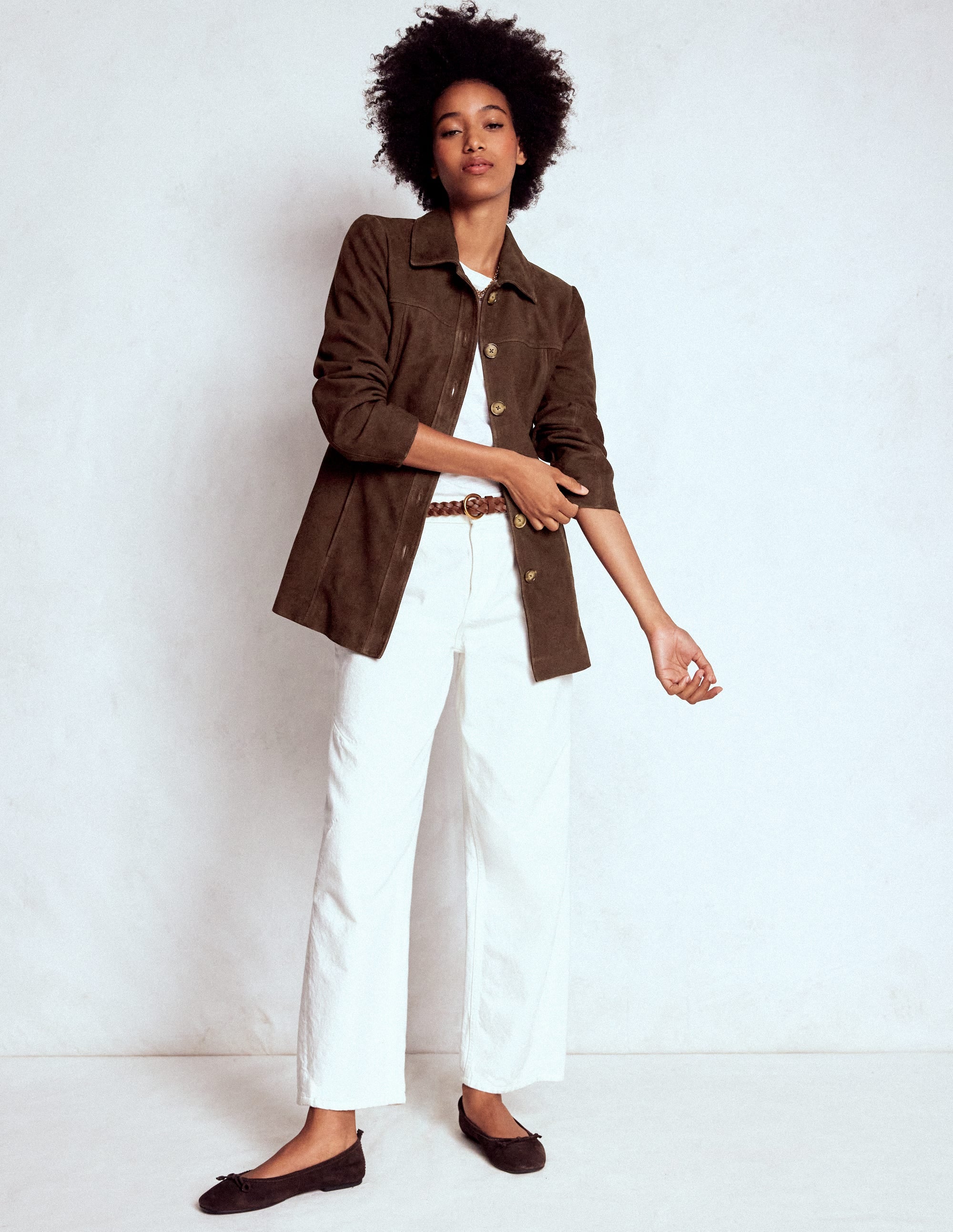 Suede Jacket-Dark Chocolate - Image 4