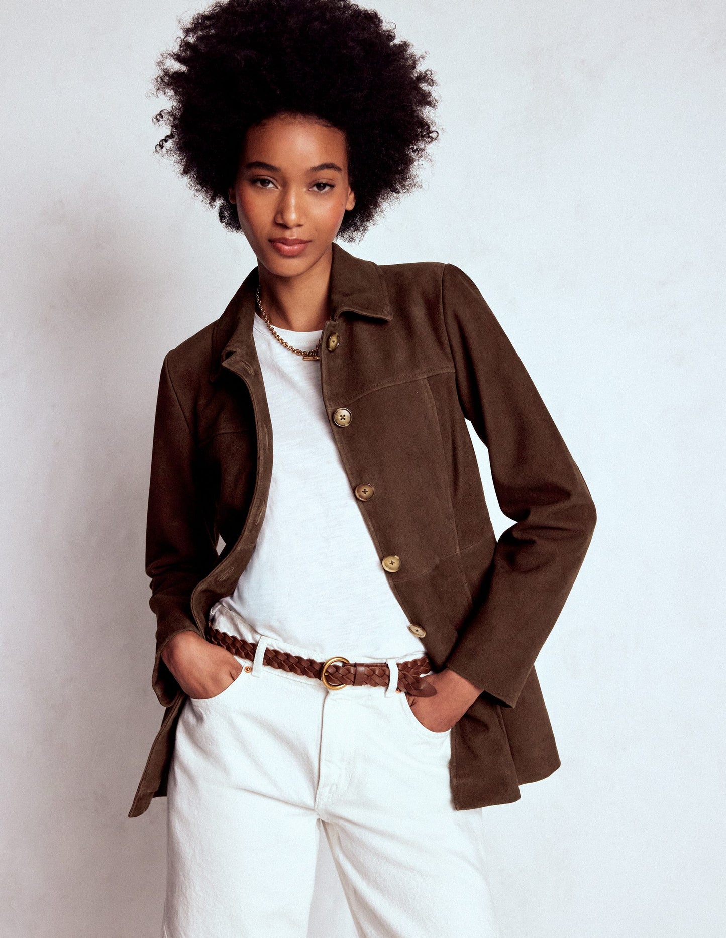 Suede Jacket-Dark Chocolate