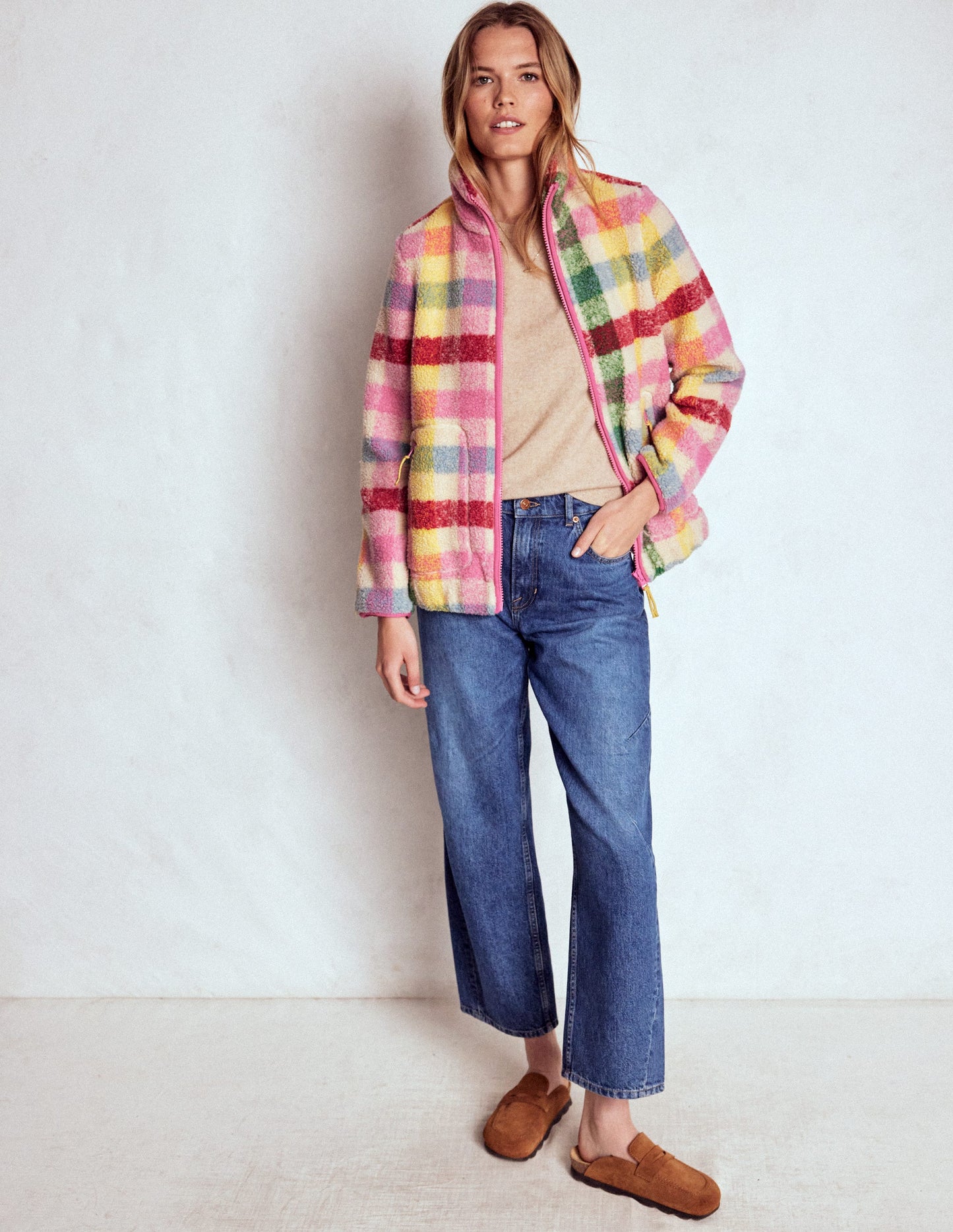 Westminster Borg Jacket-Multi, Check