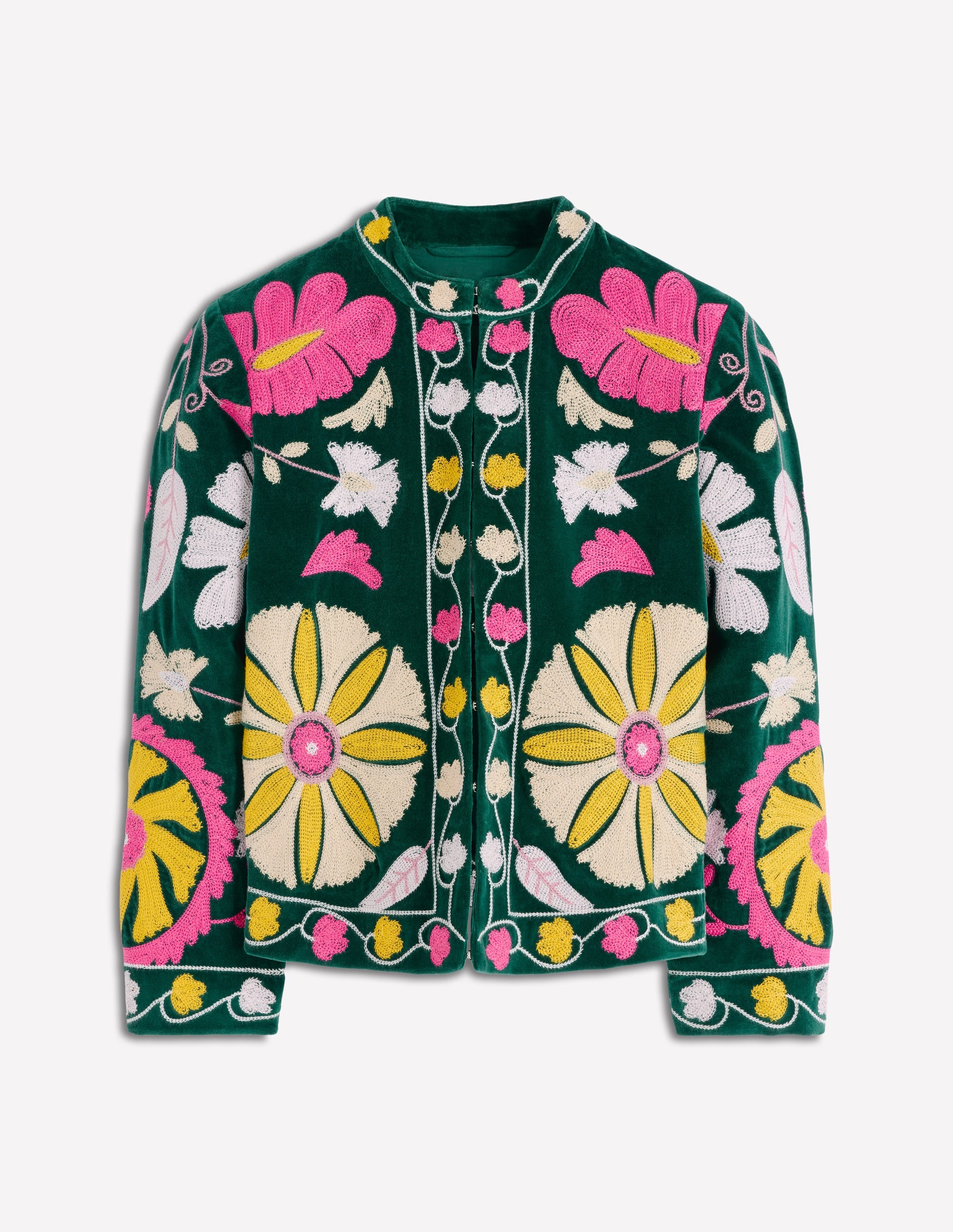 Embroidered Souvenir Jacket-Emerald Night Embroidery - Image 8