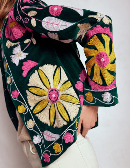 Embroidered Souvenir Jacket-Emerald Night Embroidery-3
