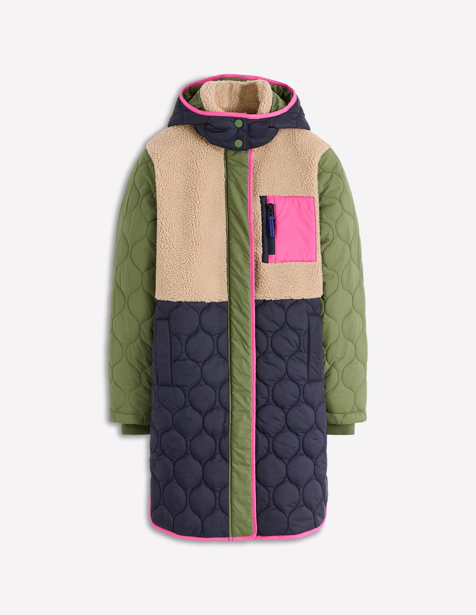 Borg Mix Coat-Multi Borg - Image 7
