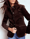 Military Cord Jacket-Espresso