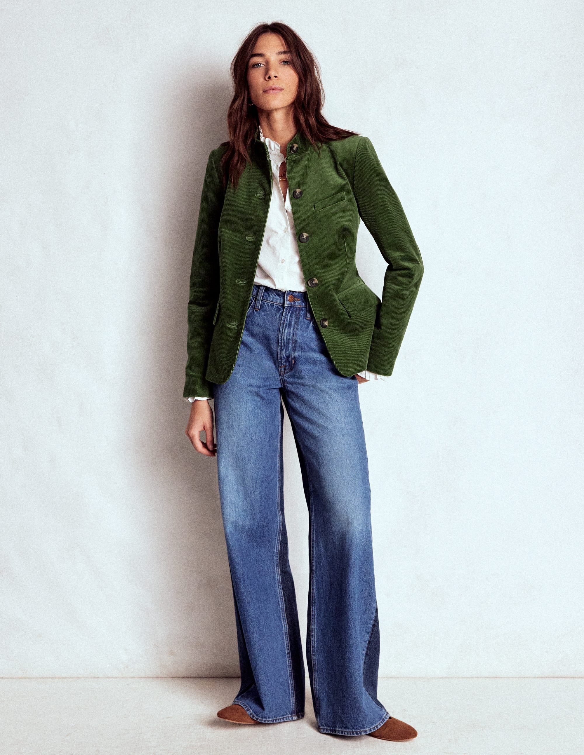 Military Cord Jacket-Fern - Image 4