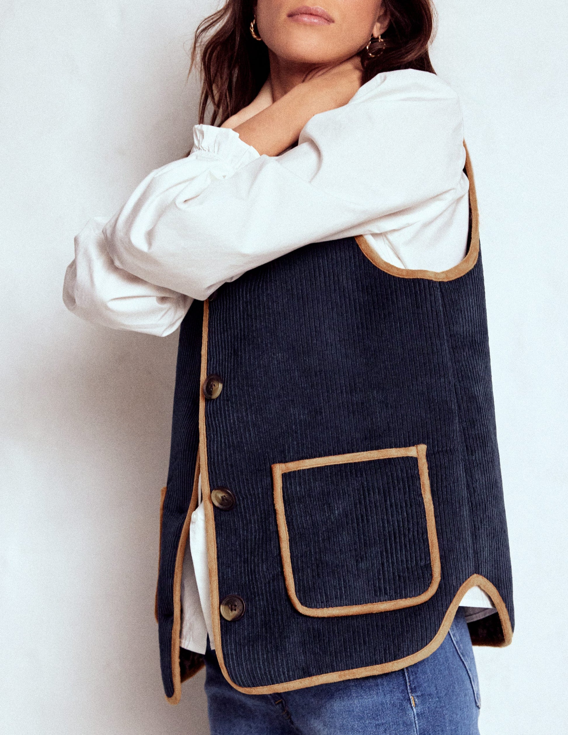 Clerkenwell Reversible Gilet-Navy, Leopard-3