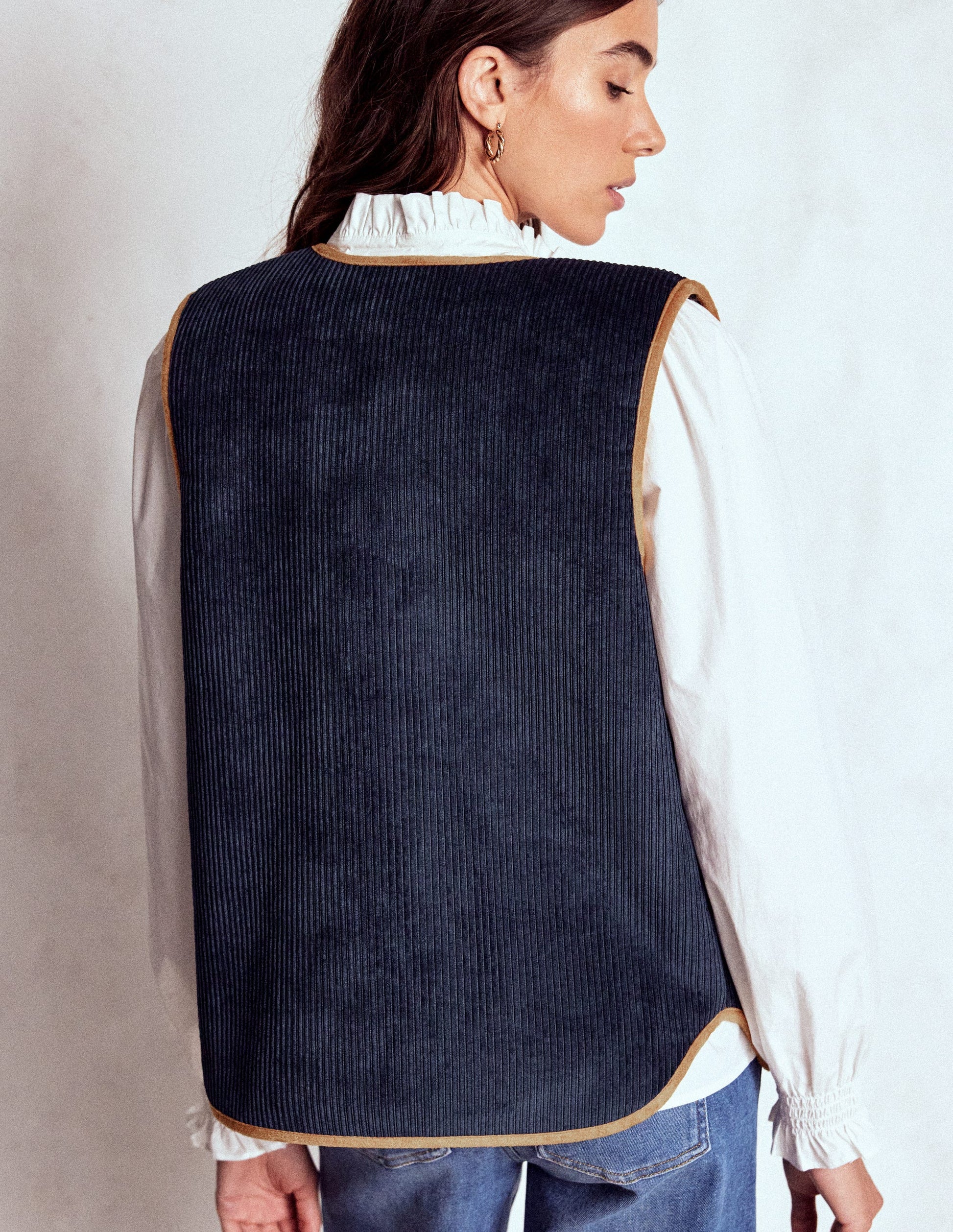 Clerkenwell Reversible Gilet-Navy, Leopard-4