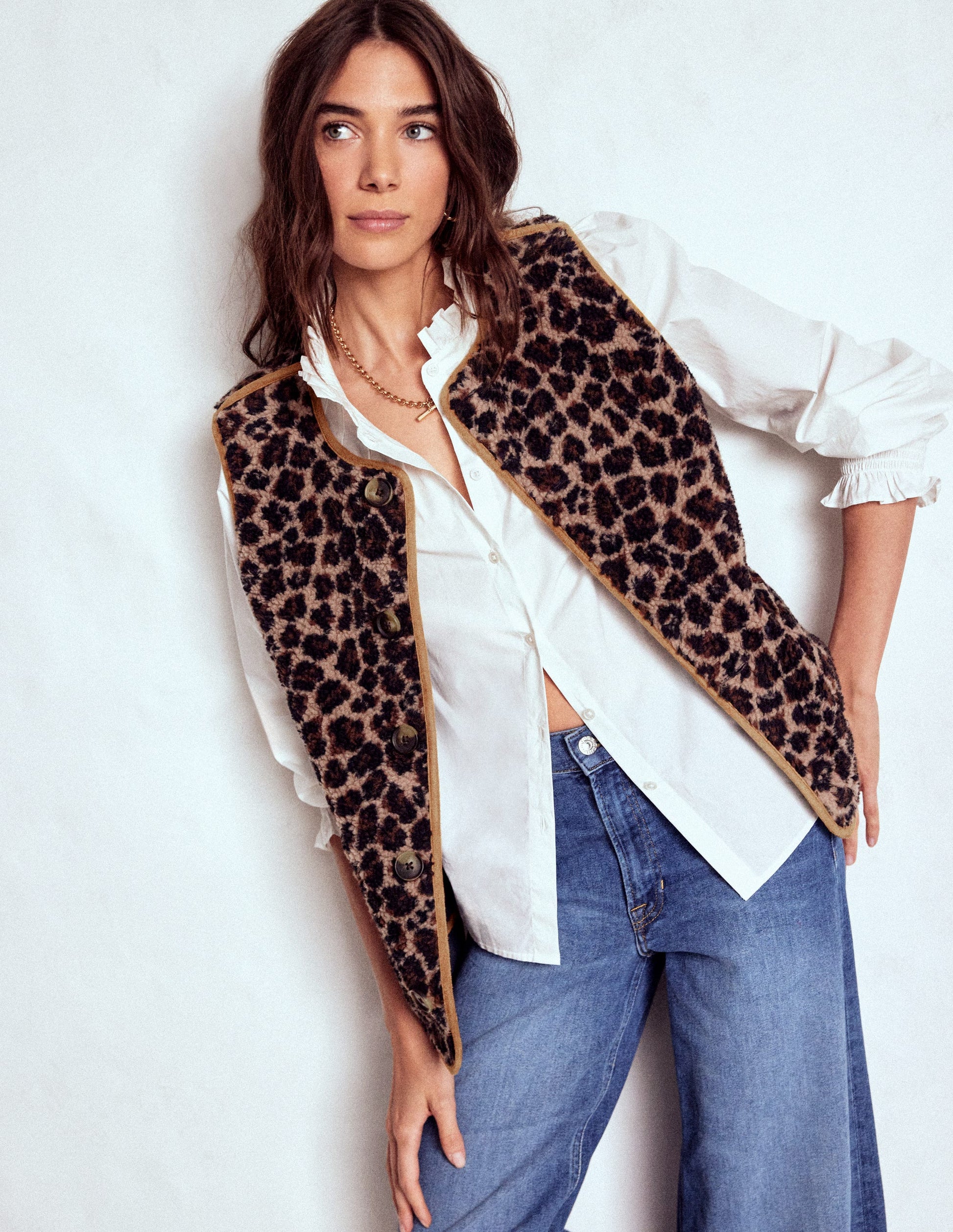Clerkenwell Reversible Gilet-Navy, Leopard-7