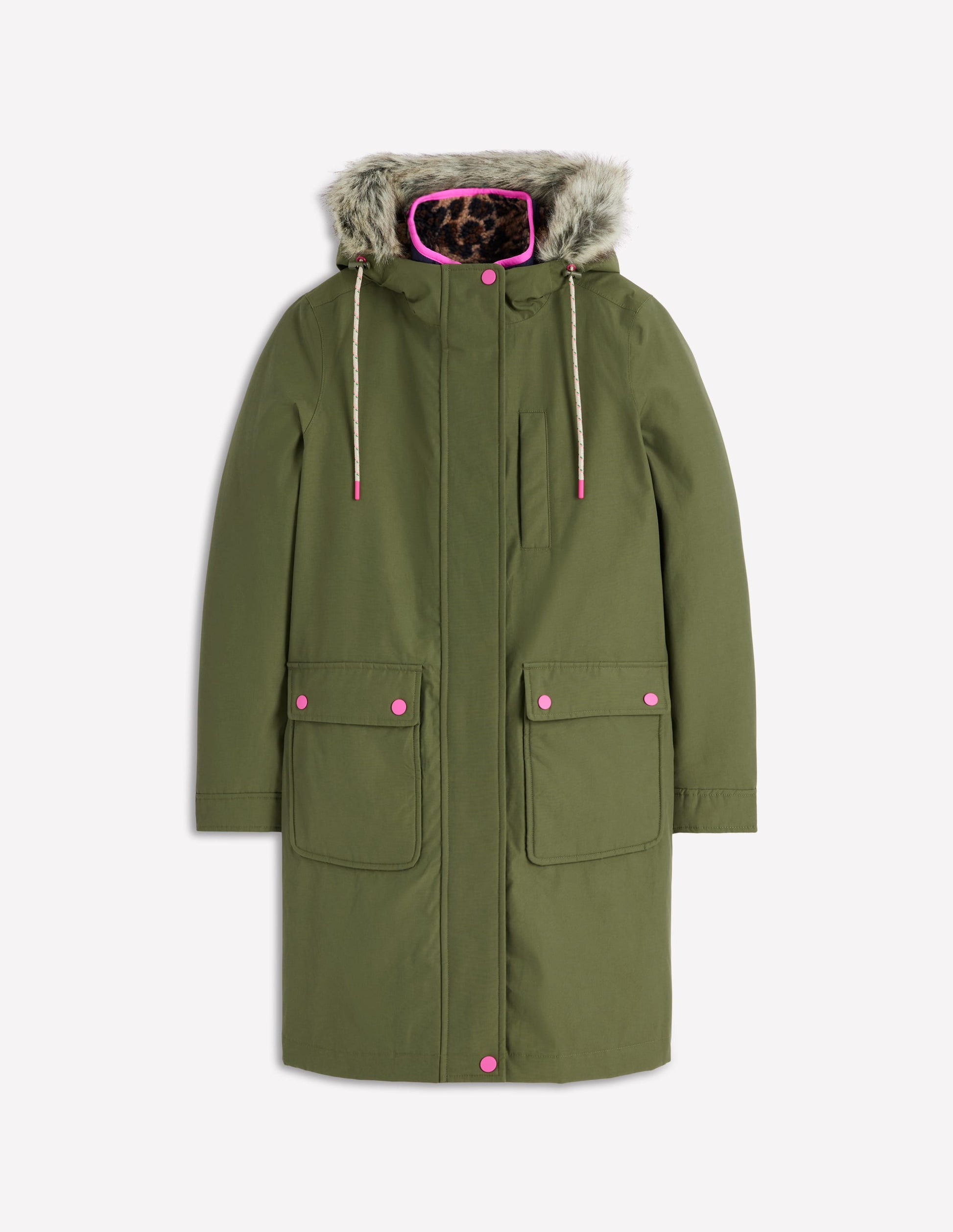 4-In-1 Hooded Parka-Green, Navy, Leopard Borg-7