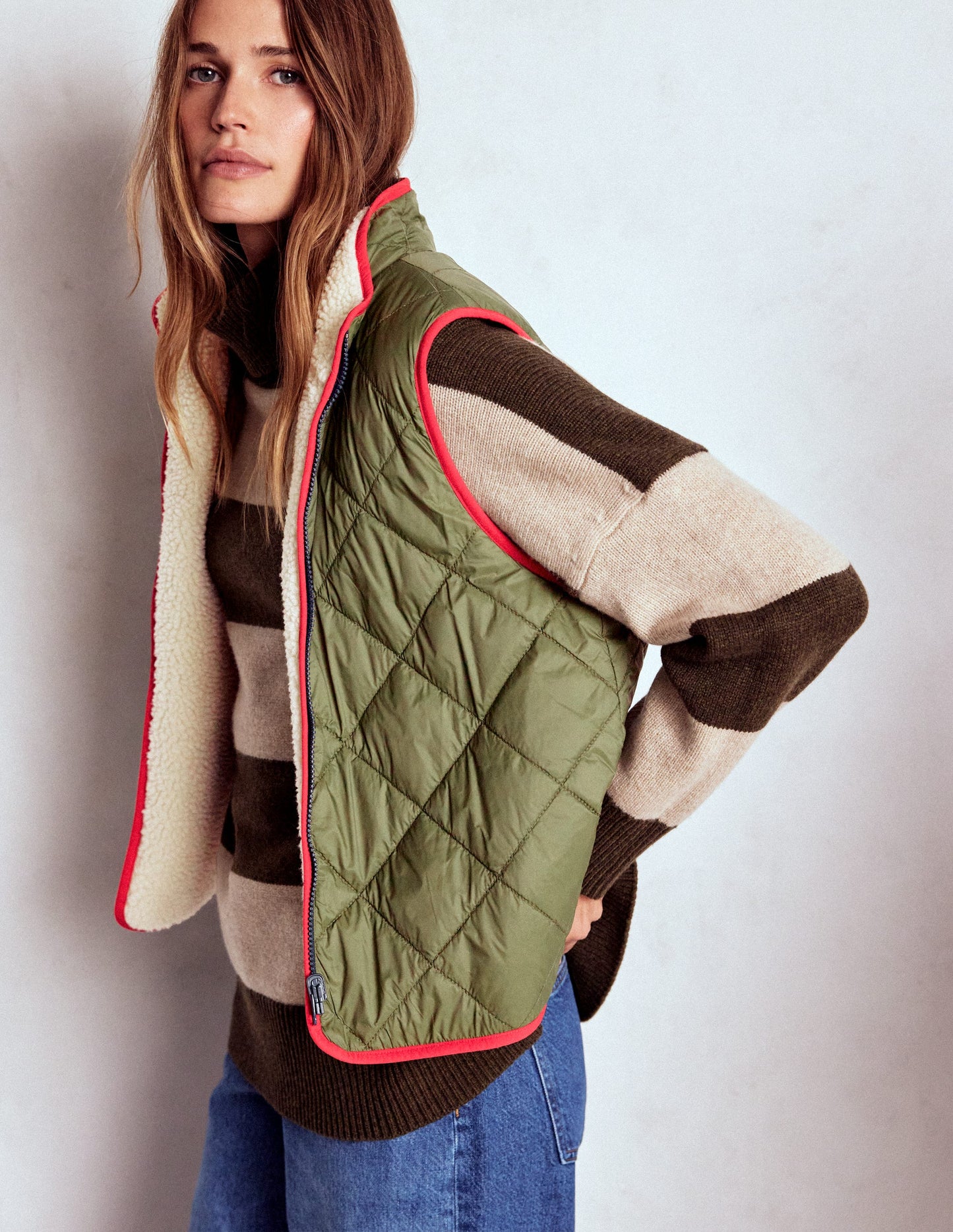 4-In-1 Hooded Parka-Navy, Green, Natural Borg