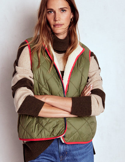 4-In-1 Hooded Parka-Navy, Green, Natural Borg-5