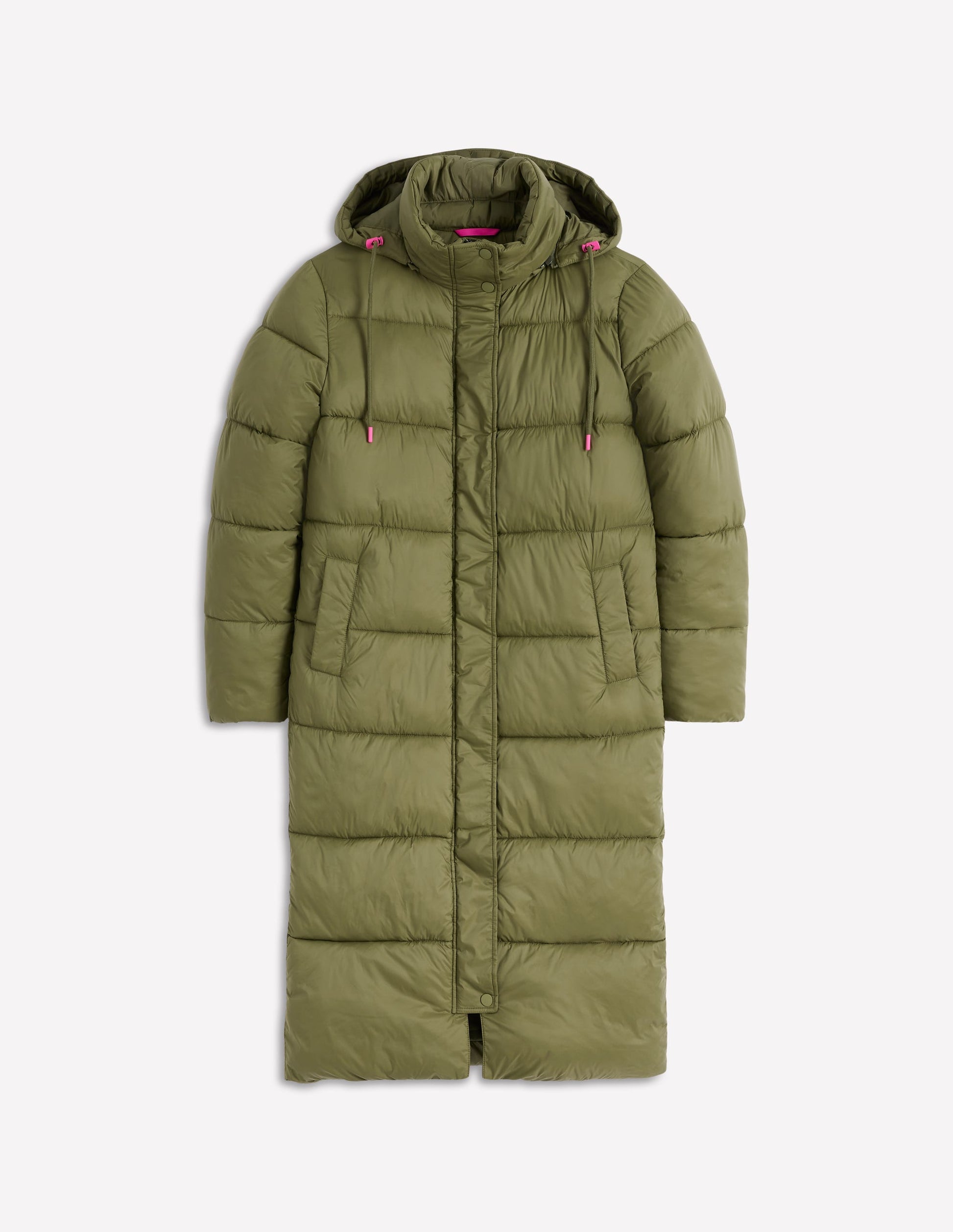 Longline Padded Coat-Woodland Green-6