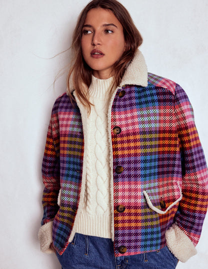 Stirling Check Coat-Rainbow Blanket Multigingham-5