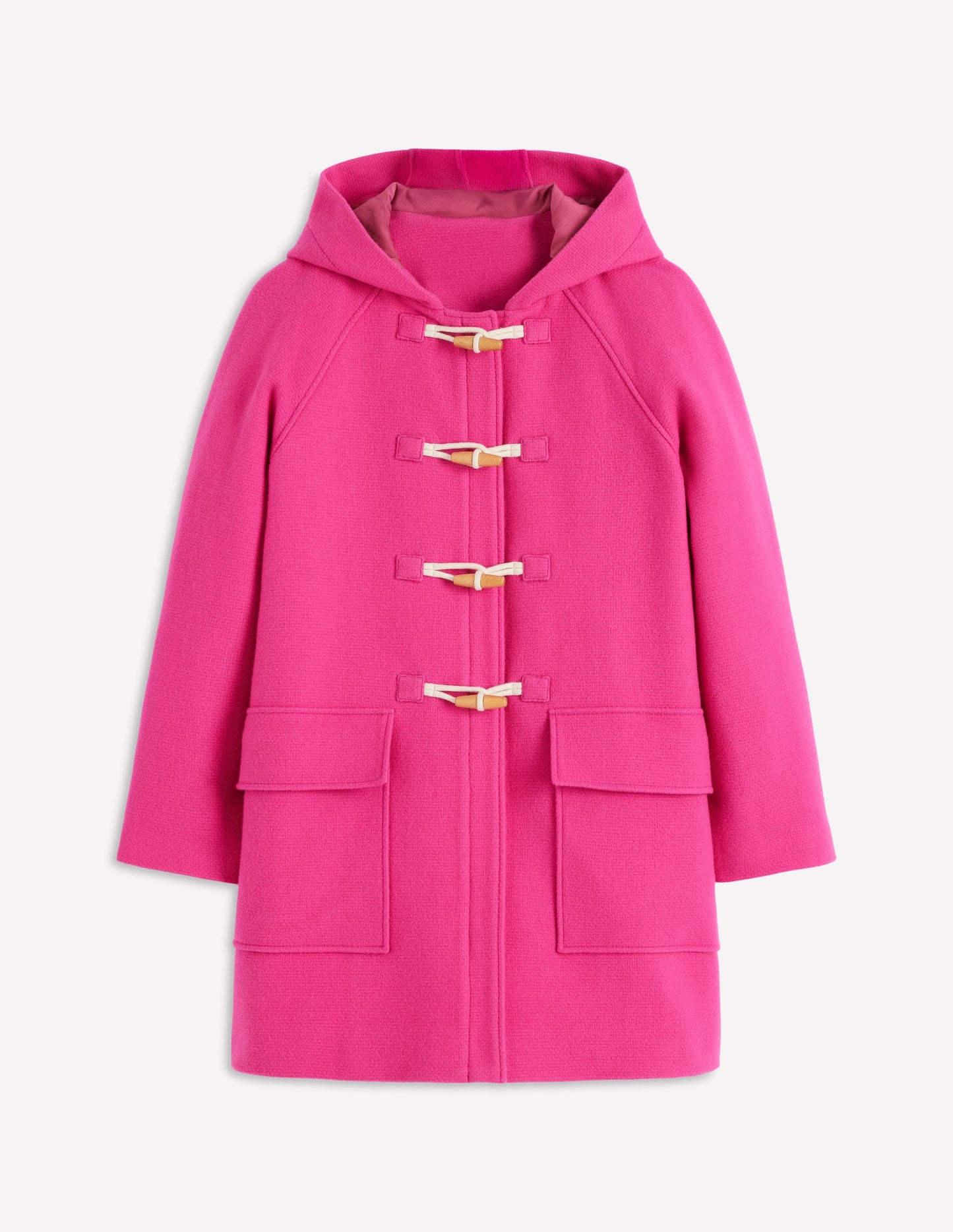 Swing Duffle Coat-Pink Peony