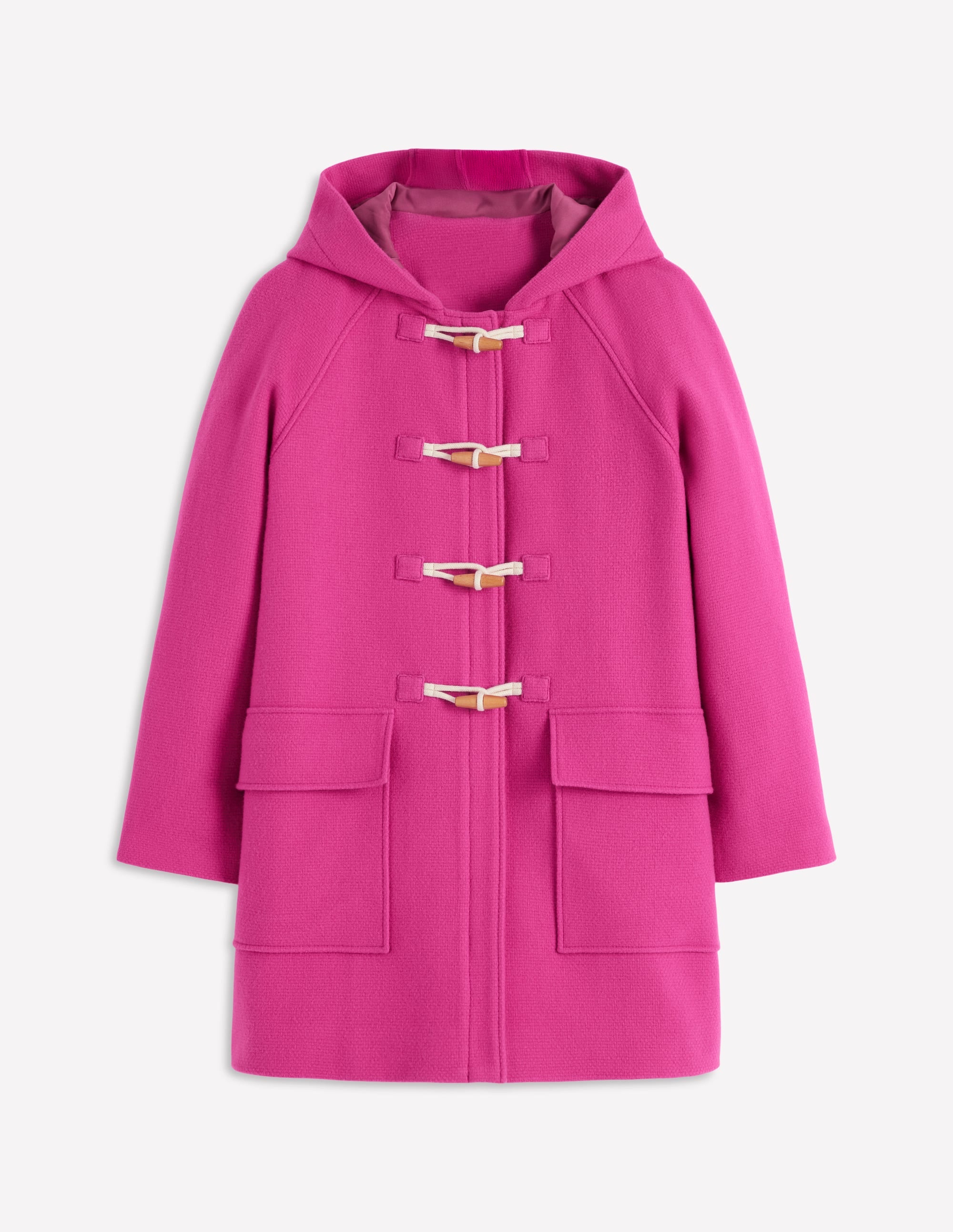 Swing Duffle Coat-Pink Peony | Boden Global