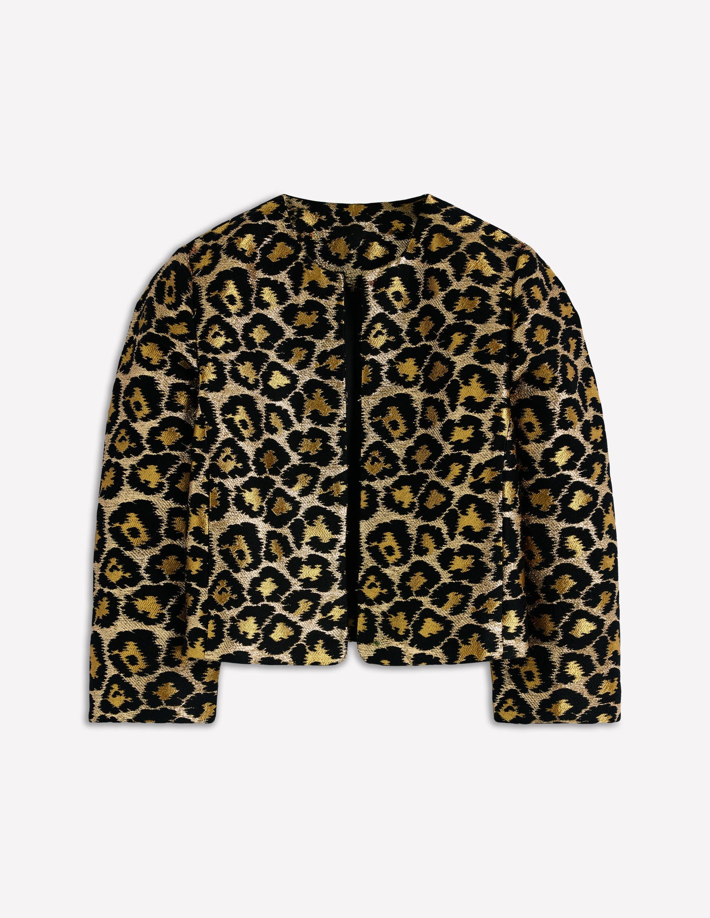 Feminine Party Jacket-Leopard, Lurex Jacquard
