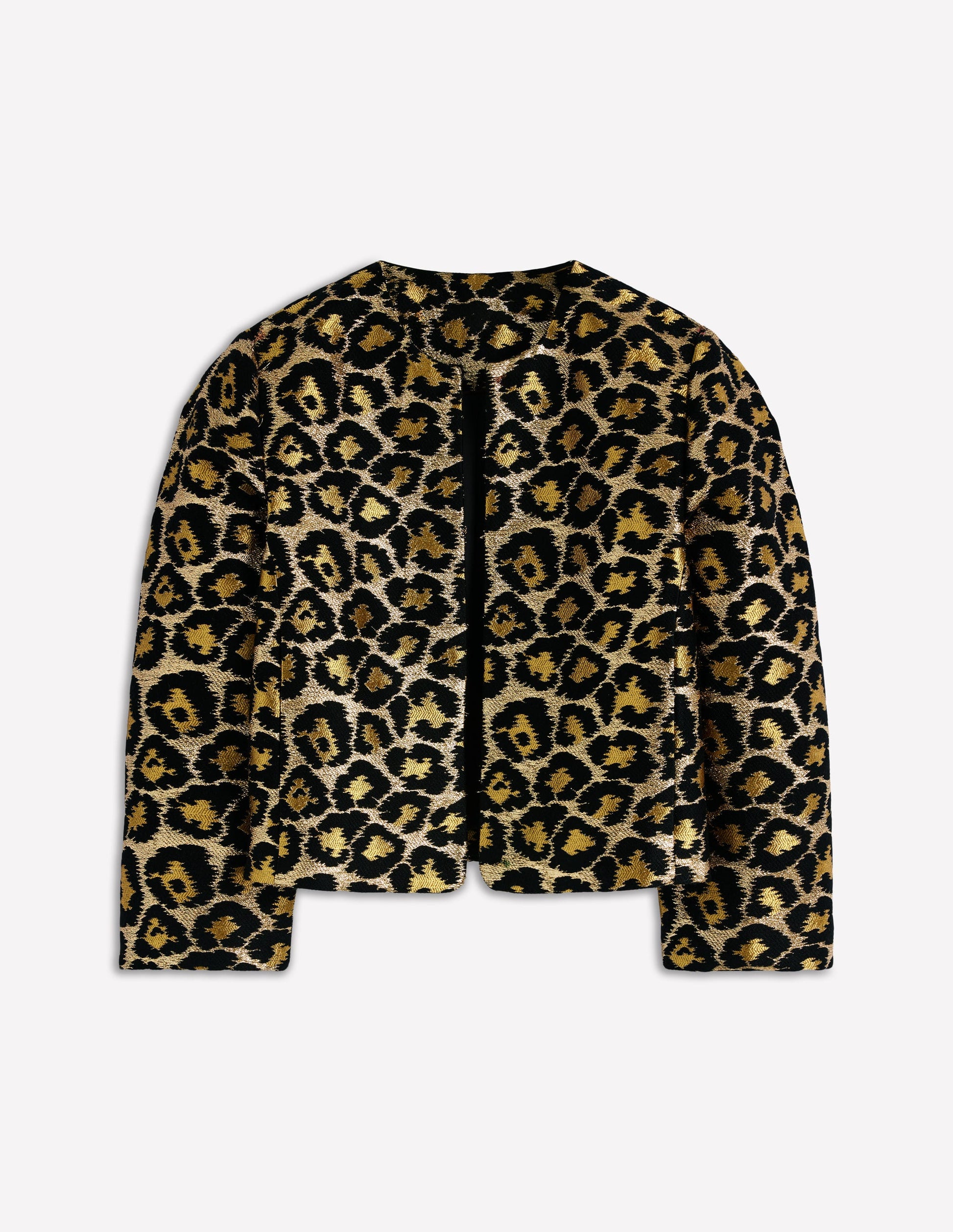 Feminine Party Jacket-Leopard, Lurex Jacquard-8