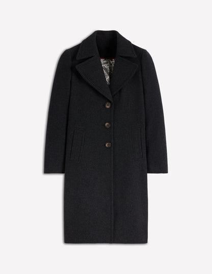 Newport Wool Coat-Charcoal Marl-6