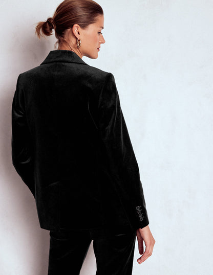 Stamford Velvet Blazer-Black-4
