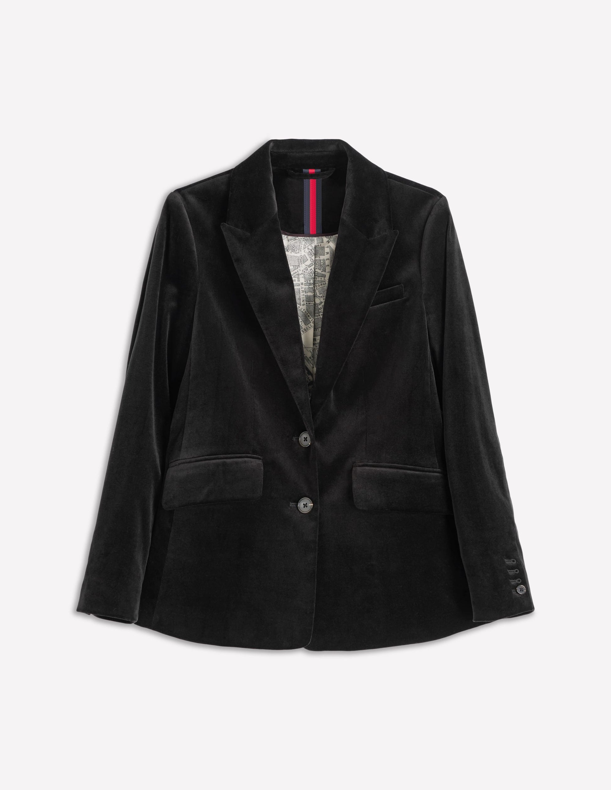 Stamford Velvet Blazer-Black-7