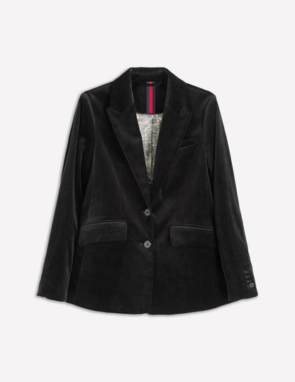 Stamford Velvet Blazer-Black-7