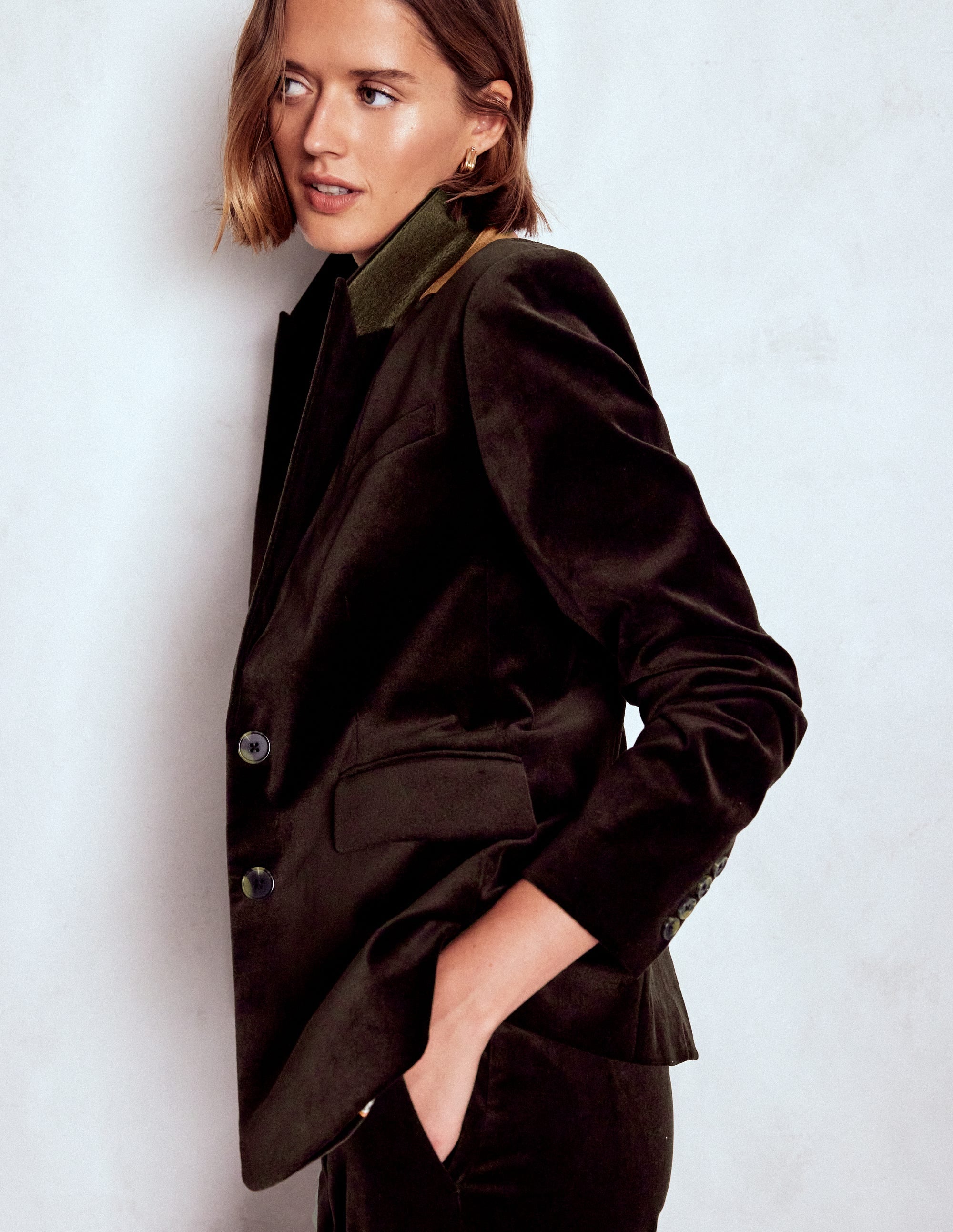 Stamford Velvet Blazer-Espresso - Image 6