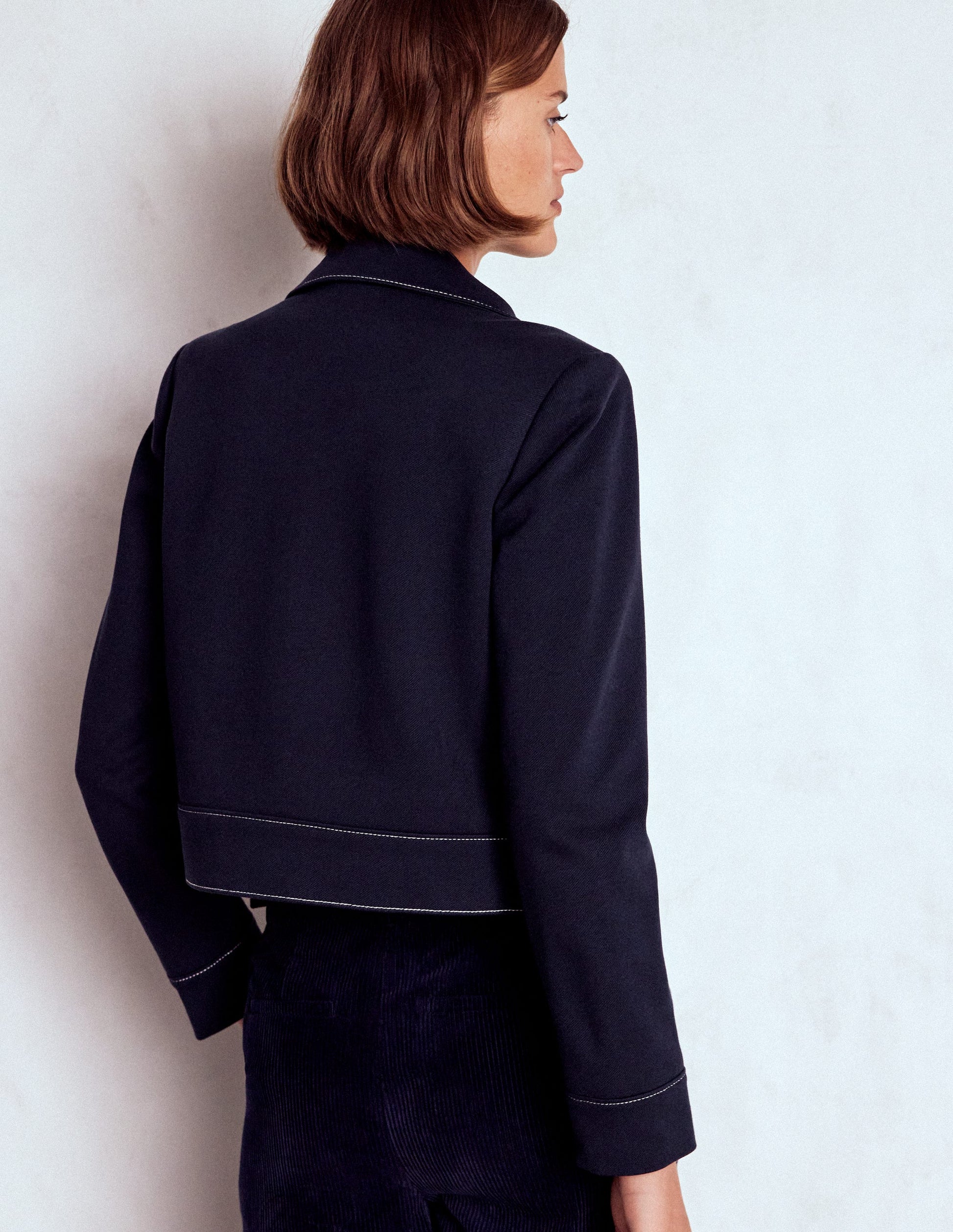 Zip Patch Pocket Jacket-NAVY-4