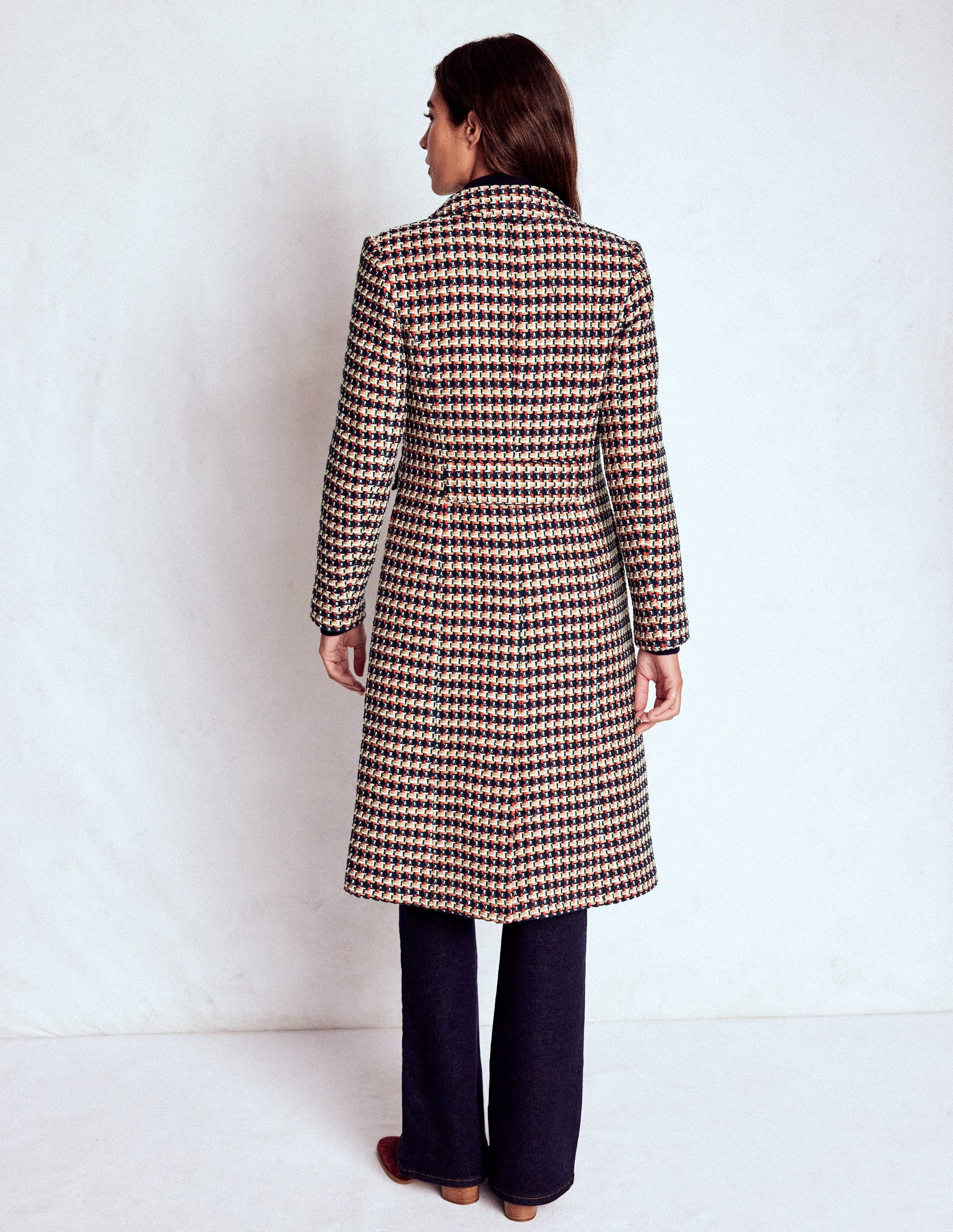 Pocket Detail Coat-Camel, Navy Red-4
