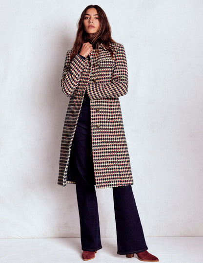 Pocket Detail Coat-Camel, Navy Red-5