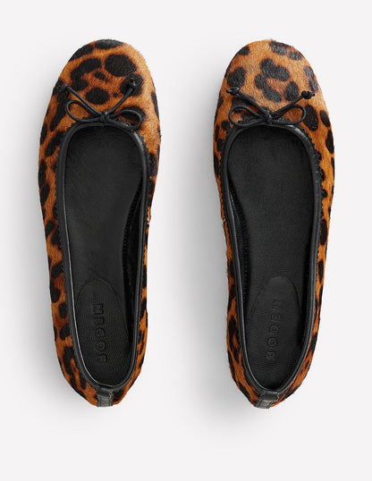 Kitty Flexi Sole Ballet Pumps-Leopard-5
