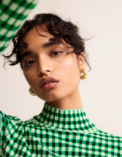 Chunky Small Hoop Earrings-Gold-1