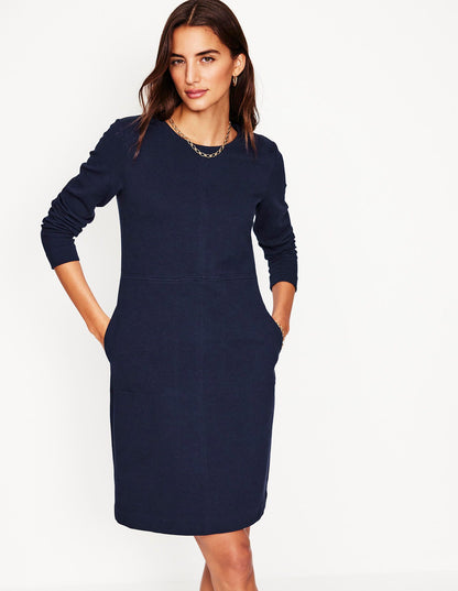 Cornelia Ottoman Dress-Navy-1
