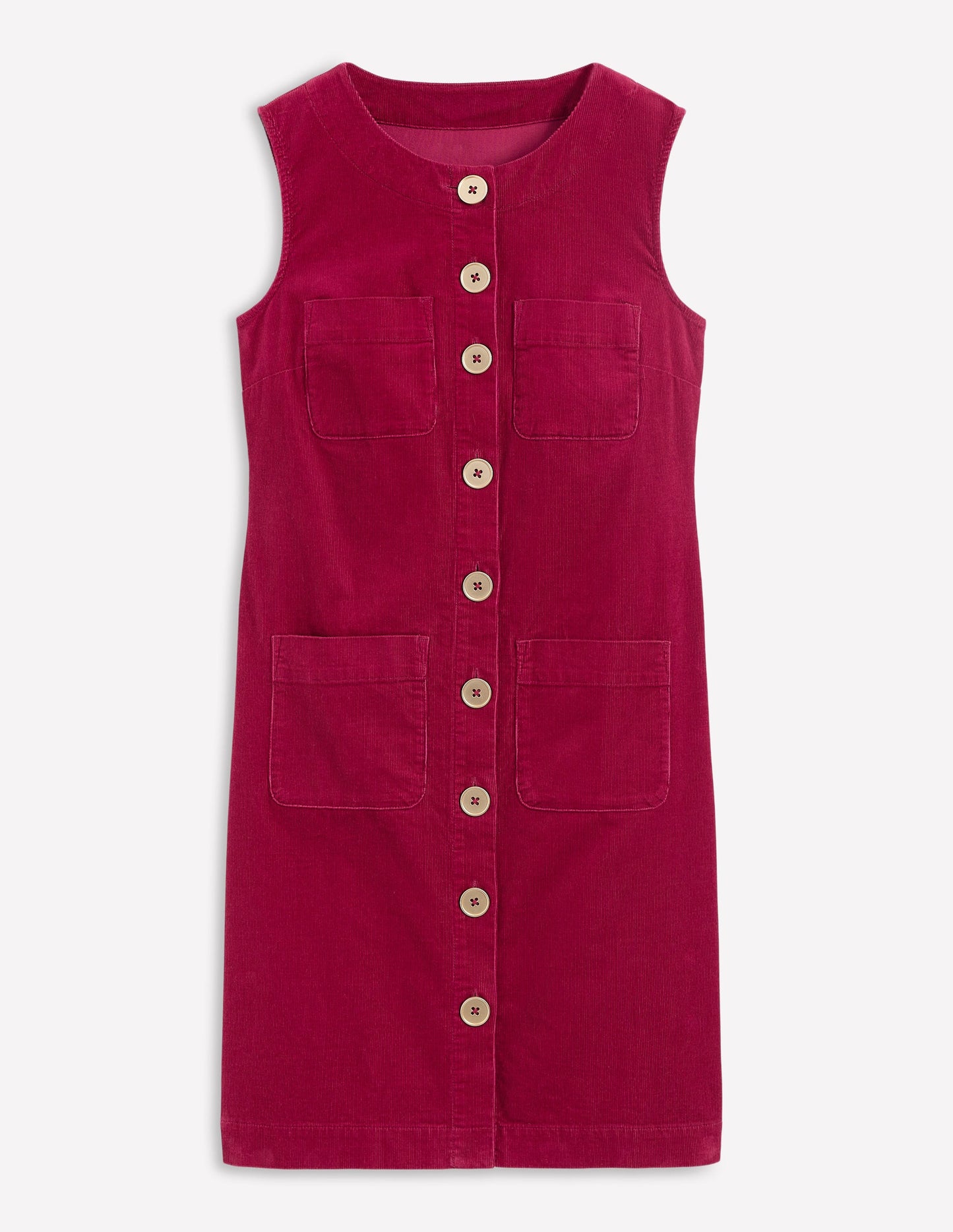 Evelyn Cord Shift Dress-Burgundy Red