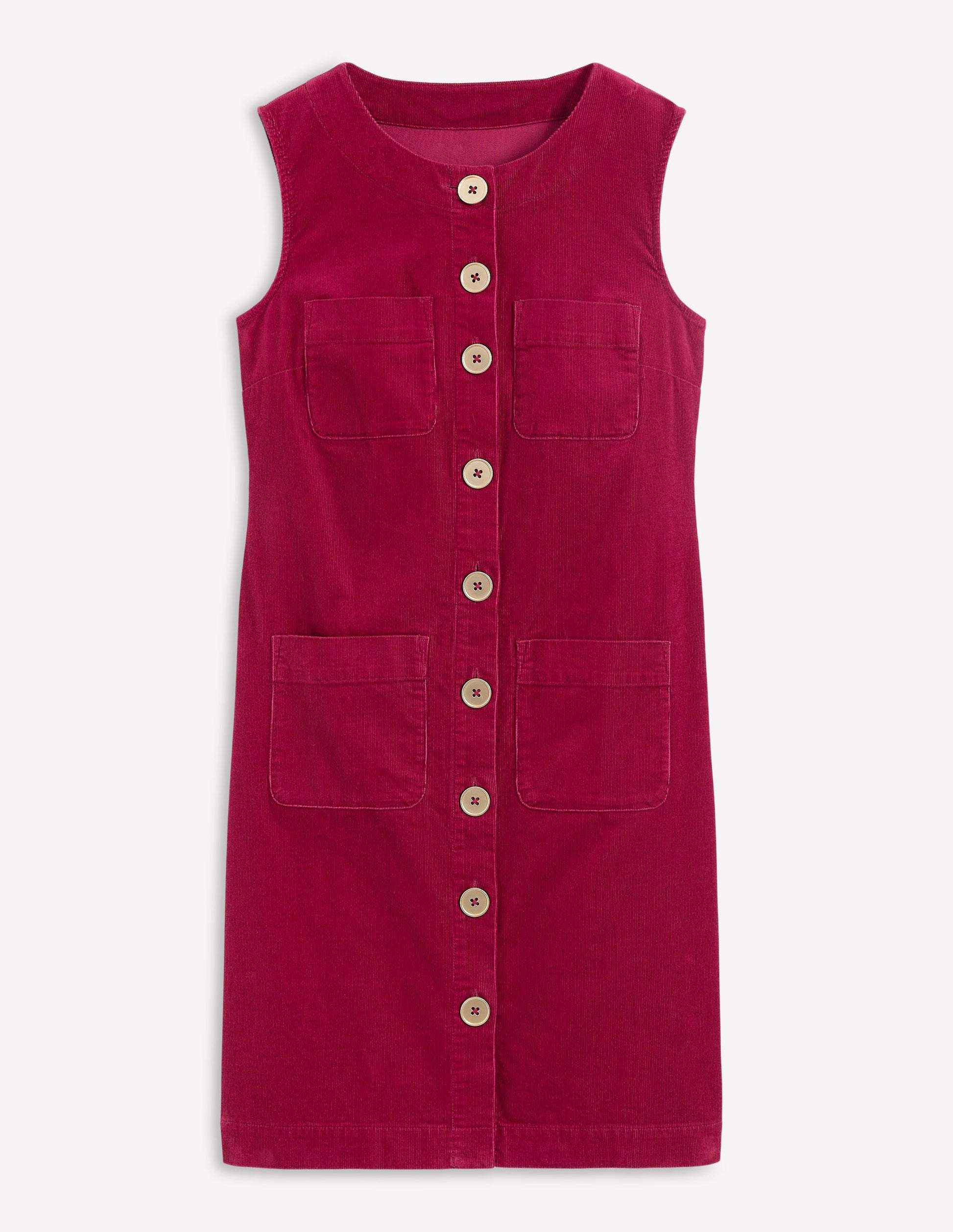Evelyn Cord Shift Dress-Burgundy Red-5