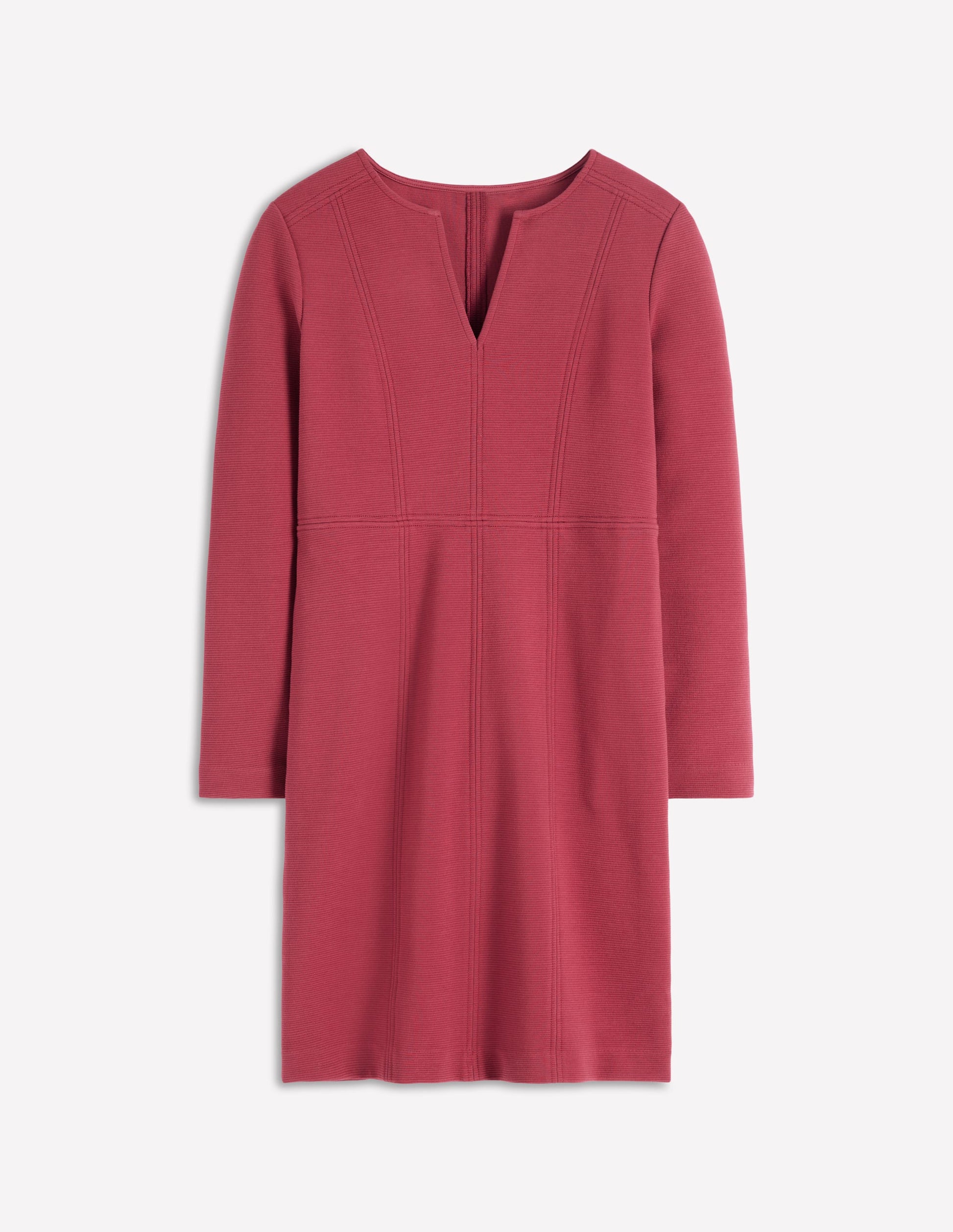 Colette Ottoman Shift Dress-Ruby Red-5